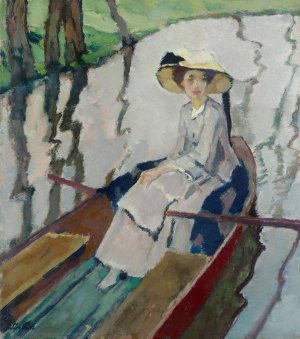 Gray Autumn Day by Leo Putz Oil Painting
