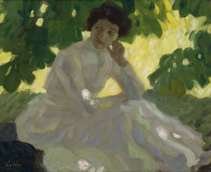 Heiser Tag by Leo Putz Oil Painting