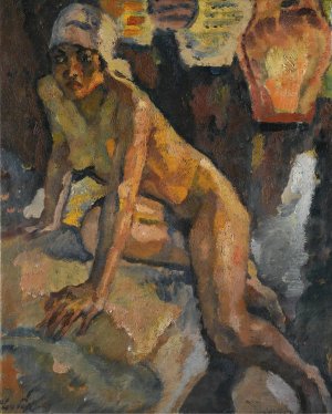In the Seraglio by Leo Putz Oil Painting