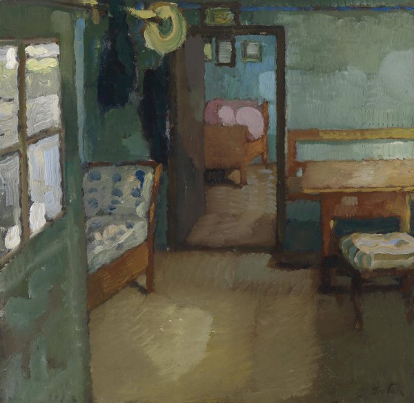Interieur  by Leo Putz - Hand-Painted Oil Painting Reproduction
