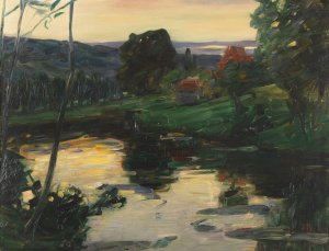 Landschaft an den Osterseen by Leo Putz Oil Painting