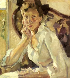 Lisl by Leo Putz - Oil Painting Reproduction