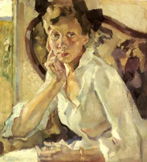 Lisl by Leo Putz Oil Painting