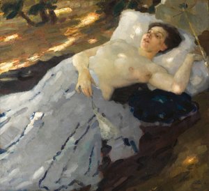 Midsummer by Leo Putz Oil Painting