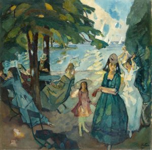 Regatta by Leo Putz Oil Painting