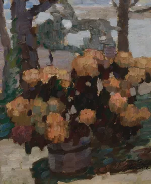 Rosenstillleben by Leo Putz Oil Painting