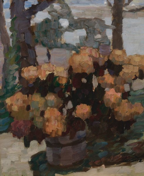Rosenstillleben  by Leo Putz - Hand-Painted Oil Painting Reproduction