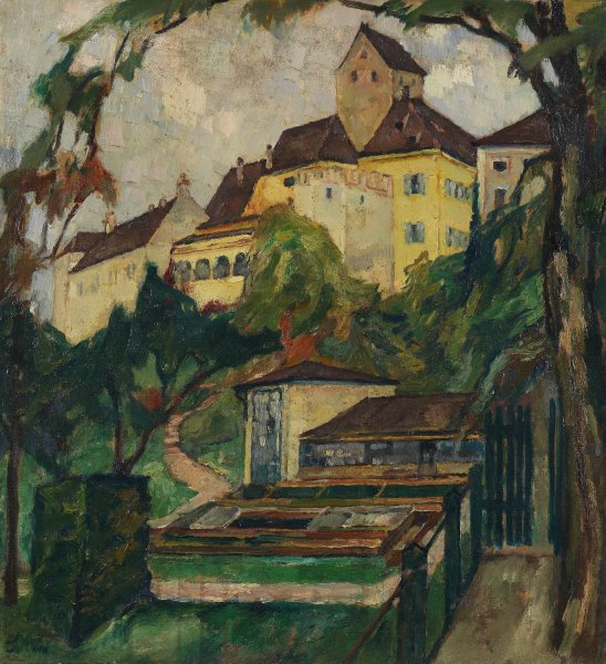 Schloss Seefeld IV  by Leo Putz - Hand-Painted Oil Painting Reproduction