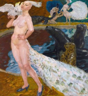 The Enchanted Garden by Leo Putz Oil Painting