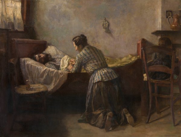 Main Product Photo of Ill Man Painting by Leo Van Aken