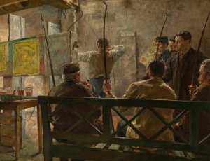 The Archers by Leo Van Aken Oil Painting