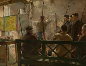The Archers by Leo Van Aken Oil Painting