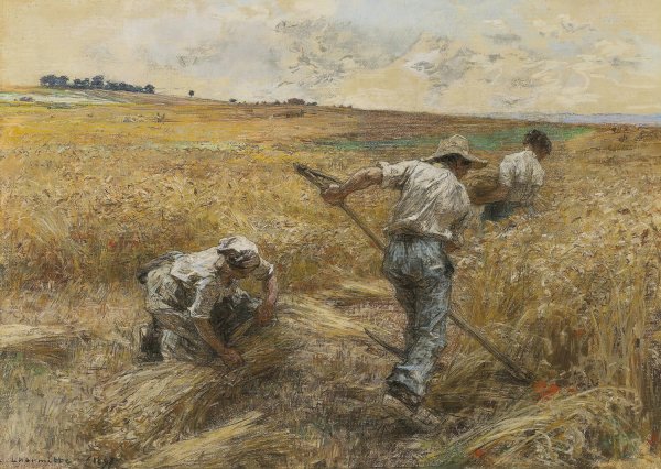 Aout  by Leon Augustin Lhermitte - Hand-Painted Oil Painting Reproduction