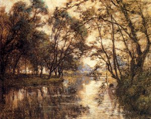 Chelles Oil painting by Leon-Augustin L'Hermitte