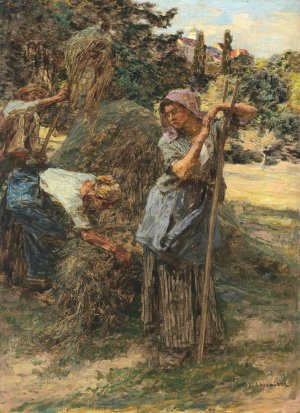 Faneuse ou Fenaison by Leon Augustin Lhermitte Oil Painting
