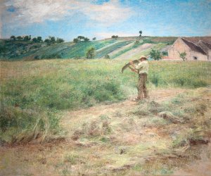 Haymaking Oil painting by Leon Augustin Lhermitte