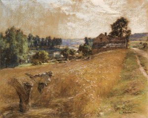 La Fenaison Oil painting by Leon Augustin Lhermitte