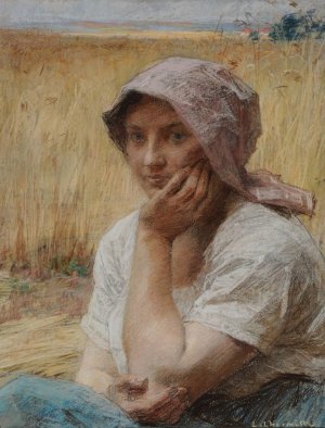 La moissonneuse au repos by Leon Augustin Lhermitte Oil Painting
