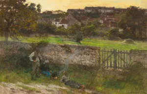 Les Chemineaux Oil painting by Leon Augustin Lhermitte