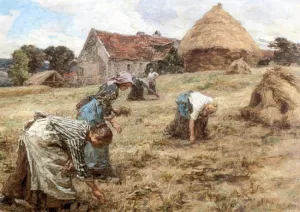 Les Glaneuses by Leon-Augustin L'Hermitte - Oil Painting Reproduction