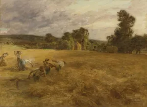 L'orage En Moisson Oil painting by Leon Augustin Lhermitte