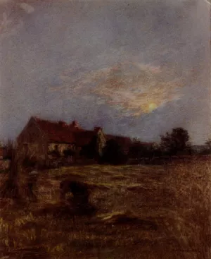 Mezy by Leon-Augustin L'Hermitte Oil Painting