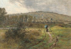 The Approaching Storm by Leon Augustin Lhermitte Oil Painting