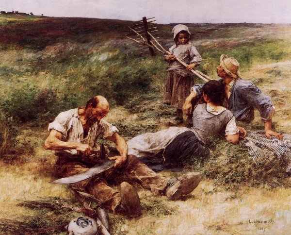 The Haymakers by Leon-Augustin L'Hermitte - Hand-Painted Oil Painting Reproduction