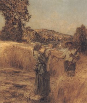 The Reapers' Child by Leon-Augustin L'Hermitte Oil Painting