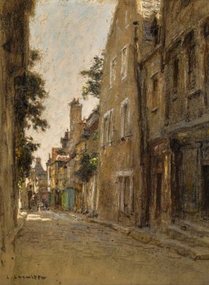 Une Rue a Bourges by Leon Augustin Lhermitte Oil Painting