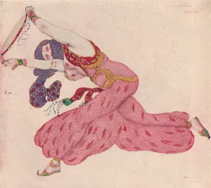Almee in 'Scheherazade' by Leon Bakst Oil Painting