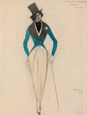 Carnaval de Schoumann by Leon Bakst Oil Painting