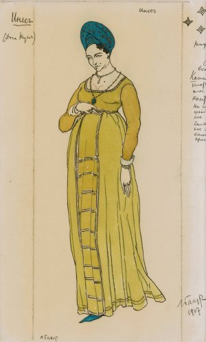 Costume Design For Don Juan I by Leon Bakst Oil Painting