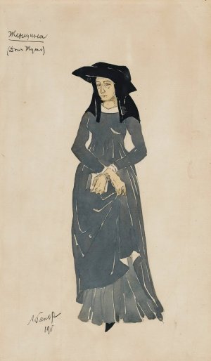 Costume Design For Don Juan II by Leon Bakst Oil Painting