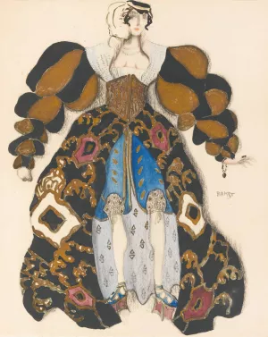 Costume Design For Potiphar's Wife In The Legend Of Joseph Oil painting by Leon Bakst