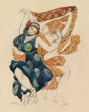 Costume for Narcisse by Tcherepnin by Leon Bakst Oil Painting