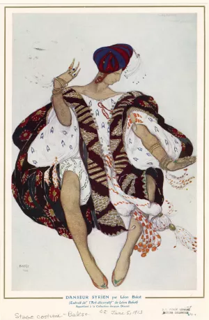 Danseur Syrien par Leon Bakst by Leon Bakst Oil Painting