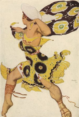 Ephebe in 'Narcisse' by Leon Bakst Oil Painting