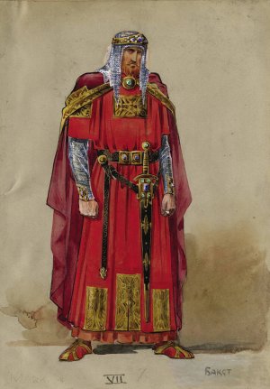 Medieval Prince by Leon Bakst Oil Painting