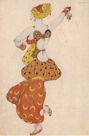 Odalisque in 'Scheherazade' by Leon Bakst Oil Painting