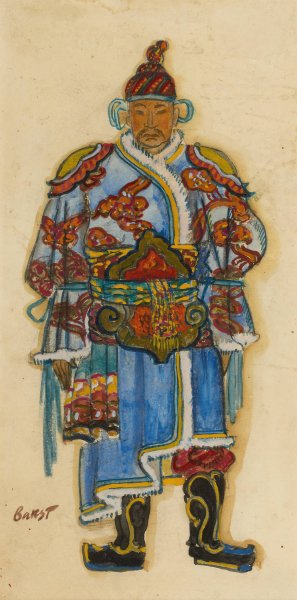 Oriental Costume Design by Leon Bakst Oil Painting