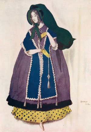Projet de costume, execute par Leon Bakst pour le ballet 'Les papillons' by Leon Bakst Oil Painting