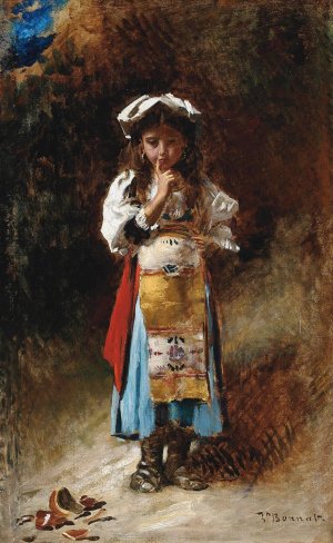 A little accident by Leon Bonnat Oil Painting