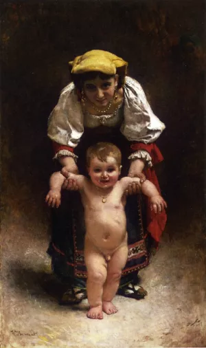 First Steps painting by Leon Bonnat