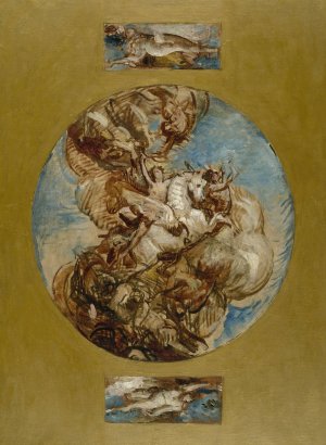 La glorification de l'Art by Leon Bonnat Oil Painting