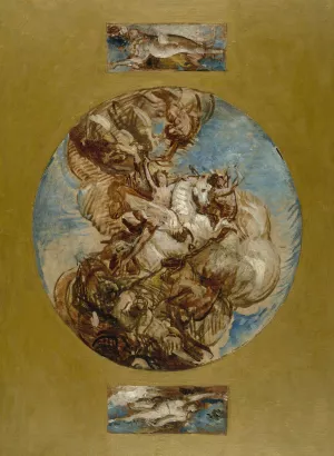 La glorification de l'Art by Leon Bonnat Oil Painting