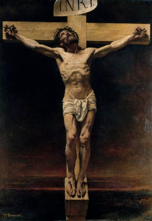 Le Christ en croix by Leon Bonnat Oil Painting