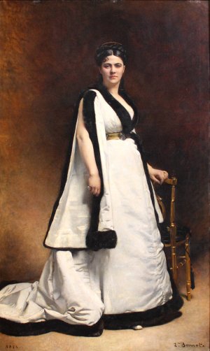 Madame Pasca by Leon Bonnat Oil Painting