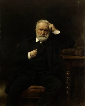 Portrait de M. Victor Hugo by Leon Bonnat Oil Painting