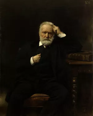 Portrait de M. Victor Hugo by Leon Bonnat Oil Painting